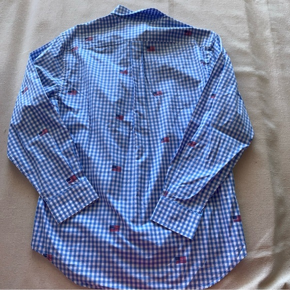 Vineyard Vines Blue and Red Gingham Shirt - Picture 2 of 9